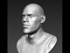 3d sculpture of lebron james 3d print model Modelo de impresión 3D