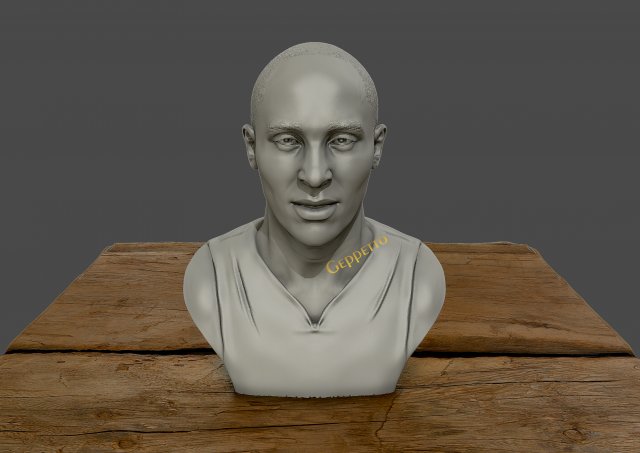 3d sculpture of kobe bryant 3d print model 3D प्रिंट मॉडल .c4d .max .obj .3ds .fbx .stl .blend 
