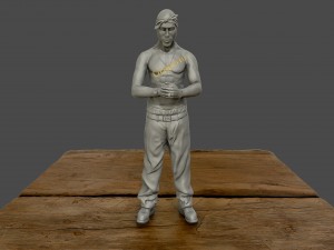 tupac shakur 3d sculpture 3d print model 3D 打印模型