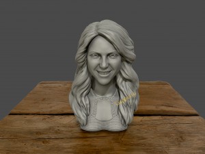 shakira 3d bust 3d print model 3D Print Model