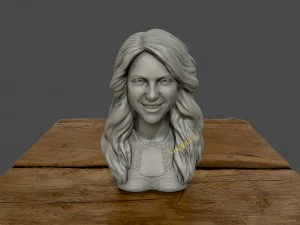 Model wydruku 3D biustu Shakiry 3D Model do druku 3D