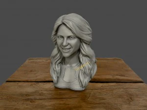 shakira 3d bust 3d print model 3D Print Model