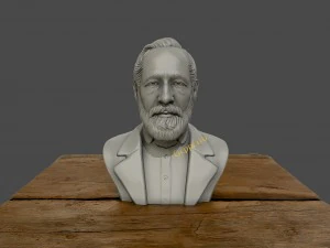 Carl Zeiss B&uuml;ste 3D druckbares 3D-Druckmodell 3D Druckmodell