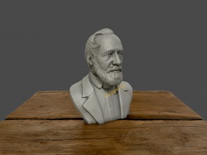 carl zeiss bust 3d printable 3d print model Modello di stampa 3D