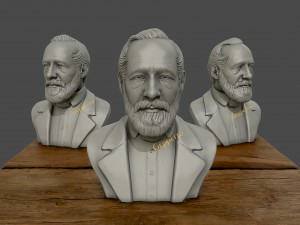 carl zeiss bust 3d printable 3d print model Modello di stampa 3D