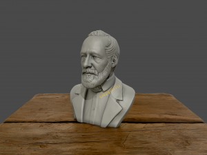 carl zeiss bust 3d printable 3d print model Modello di stampa 3D