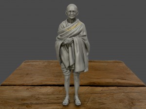 mahatma gandhi 3d printable model 3d print model 3D Print Model