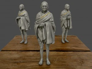 mahatma gandhi 3d printable model 3d print model 3D Print Model