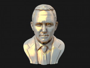 mike pence 3d sculpture 3D Принт Модель