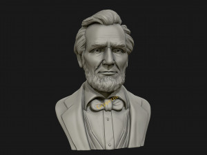 abraham lincoln 3d sculpture 3D Print Model