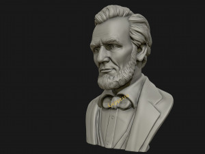 abraham lincoln 3d sculpture 3D Print Model