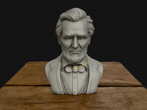 abraham lincoln 3d sculpture 3D Print Model