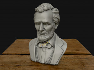abraham lincoln 3d sculpture 3D Print Model