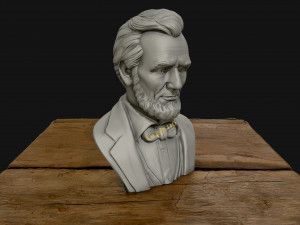 abraham lincoln 3d sculpture 3D Print Model