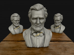 abraham lincoln 3d sculpture 3D Print Model