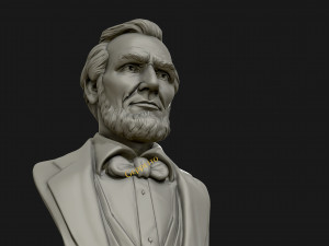abraham lincoln 3d sculpture 3D Print Model