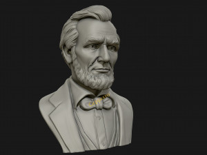 abraham lincoln 3d sculpture 3D Print Model