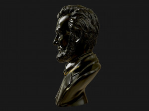 abraham lincoln 3d sculpture 3D Print Model