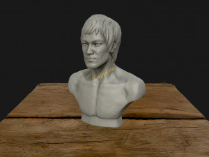 bruce lee 3d printable model 3D प्रिंट मॉडल