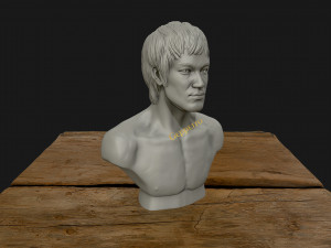 bruce lee 3d printable model 3D प्रिंट मॉडल