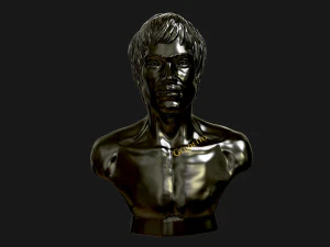bruce lee 3d printable model 3D Print Model