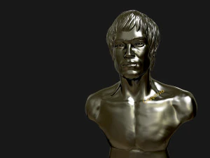 bruce lee 3d printable model 3D Print Model