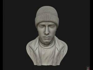 eminem 3d portrait sculpture 3d print model 3D Print Model