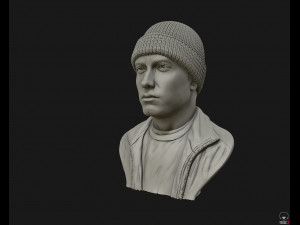 eminem 3d portrait sculpture 3d print model 3D Принт Модель