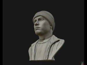 eminem 3d portrait sculpture 3d print model 3D Print Model