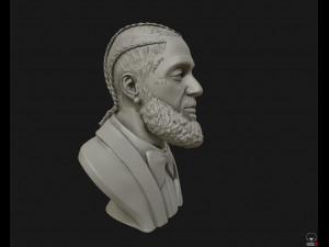nipsey hussle 3d bust sculpture 3d print model 3Dプリントモデル