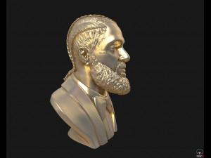 nipsey hussle 3d bust sculpture 3d print model 3Dプリントモデル