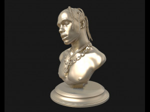 travis scott 3d sculpture ready to 3d print 3d print model 3Dプリントモデル