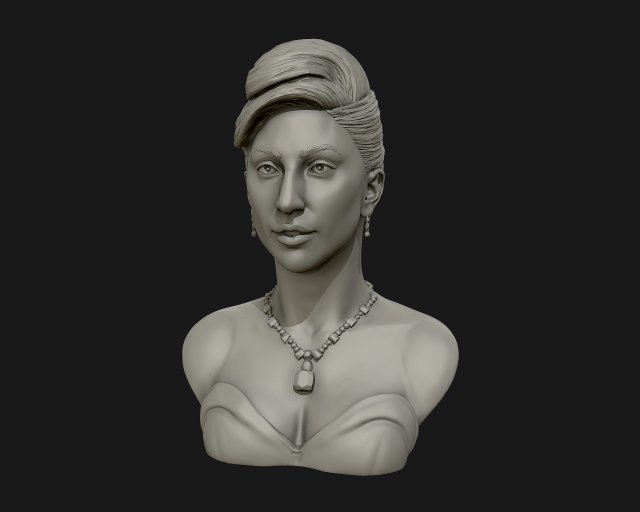 lady gaga sculpture ready to print 3d print model 3D-Druckmodell .c4d .max .obj .3ds .fbx .stl .blend 