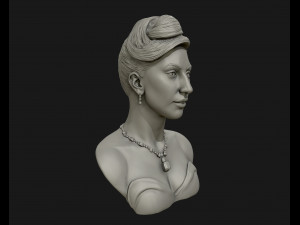 lady gaga sculpture ready to print 3d print model 3D-Druckmodell
