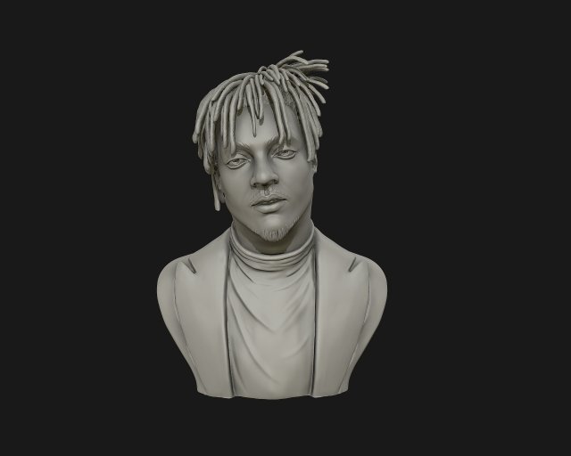 juice wrld 3d sculpture ready to 3d print 3d print model Modèles 3D en vedette .c4d .max .obj .3ds .fbx .stl .blend 
