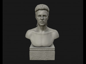 david bowie 3d sculpture model ready to 3d print 3d print model 3D Print Model