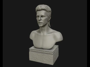 david bowie 3d sculpture model ready to 3d print 3d print model 3D Print Model