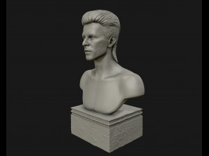 david bowie 3d sculpture model ready to 3d print 3d print model Modelo de impresión 3D