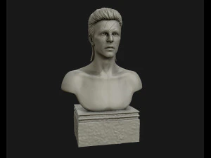david bowie 3d sculpture model ready to 3d print 3d print model 3D Print Model