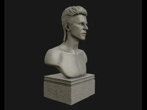 david bowie 3d sculpture model ready to 3d print 3d print model 3D Print Model