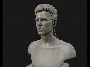 david bowie 3d sculpture model ready to 3d print 3d print model Modelo de impresión 3D