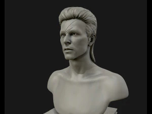 david bowie 3d sculpture model ready to 3d print 3d print model 3D Print Model