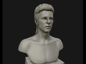 david bowie 3d sculpture model ready to 3d print 3d print model 3D Print Model