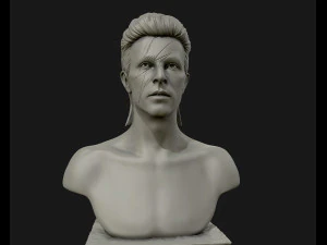 david bowie 3d sculpture model ready to 3d print 3d print model 3D Print Model