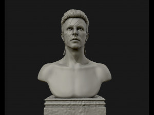 david bowie 3d sculpture model ready to 3d print 3d print model Modelo de impresión 3D