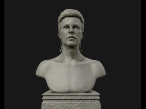 david bowie 3d sculpture model ready to 3d print 3d print model 3D Print Model
