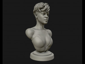 rihanna sculpture ready to print 3d print model 3Dプリントモデル