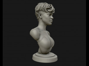 rihanna sculpture ready to print 3d print model 3Dプリントモデル