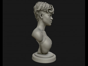 rihanna sculpture ready to print 3d print model 3Dプリントモデル