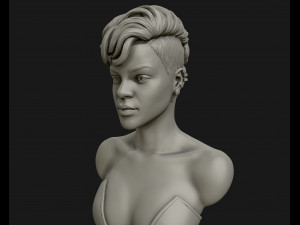 rihanna sculpture ready to print 3d print model 3Dプリントモデル